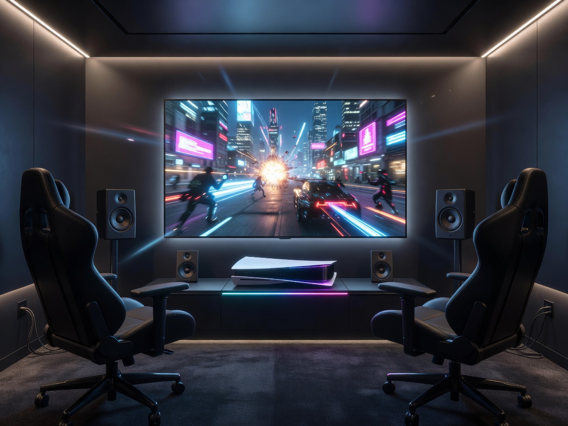 Ultimate PS5 Pro 4K OLED Gaming Sanctum